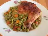 Куриные ножки с горохом в духовке